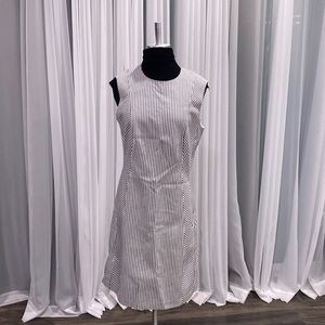 Theory White/navy dress